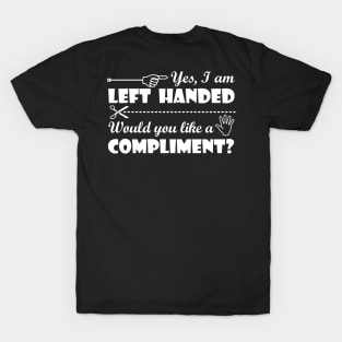 Lispe Yes, I am Left Handed T-Shirt